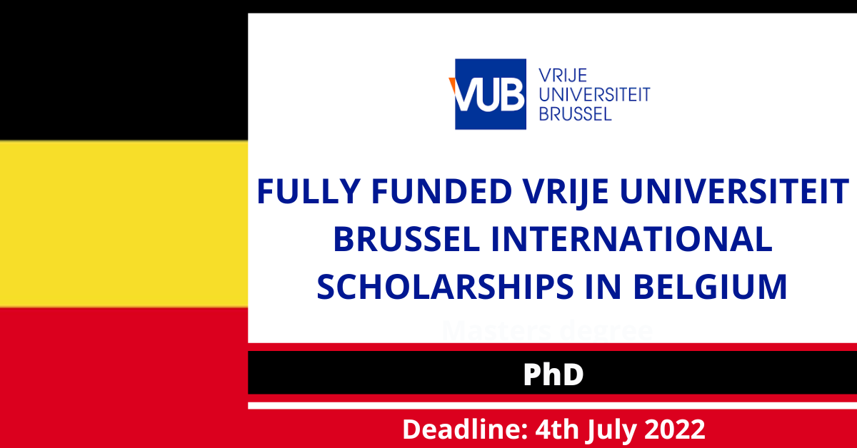 Feature image for Fully Funded Vrije Universiteit Brussel International Scholarships in Belgium