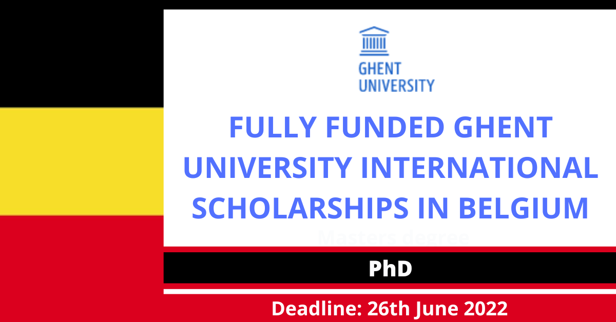 Feature image for Fully Funded Ghent University International Scholarships in Belgium