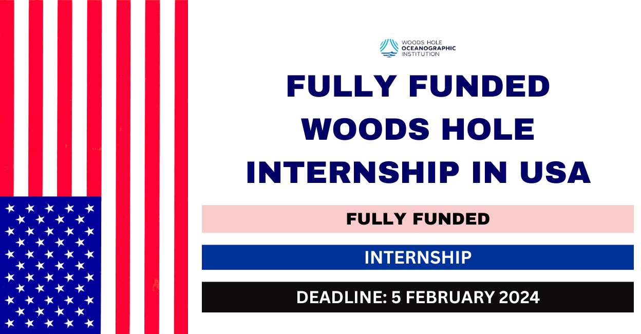 Feature image for Fully Funded Woods Hole Internship in USA 2024