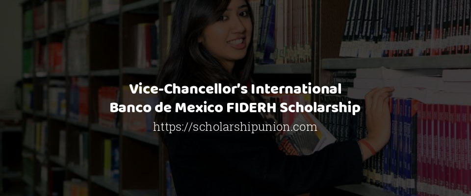 Feature image for Vice-Chancellor’s International Banco de Mexico FIDERH Scholarship