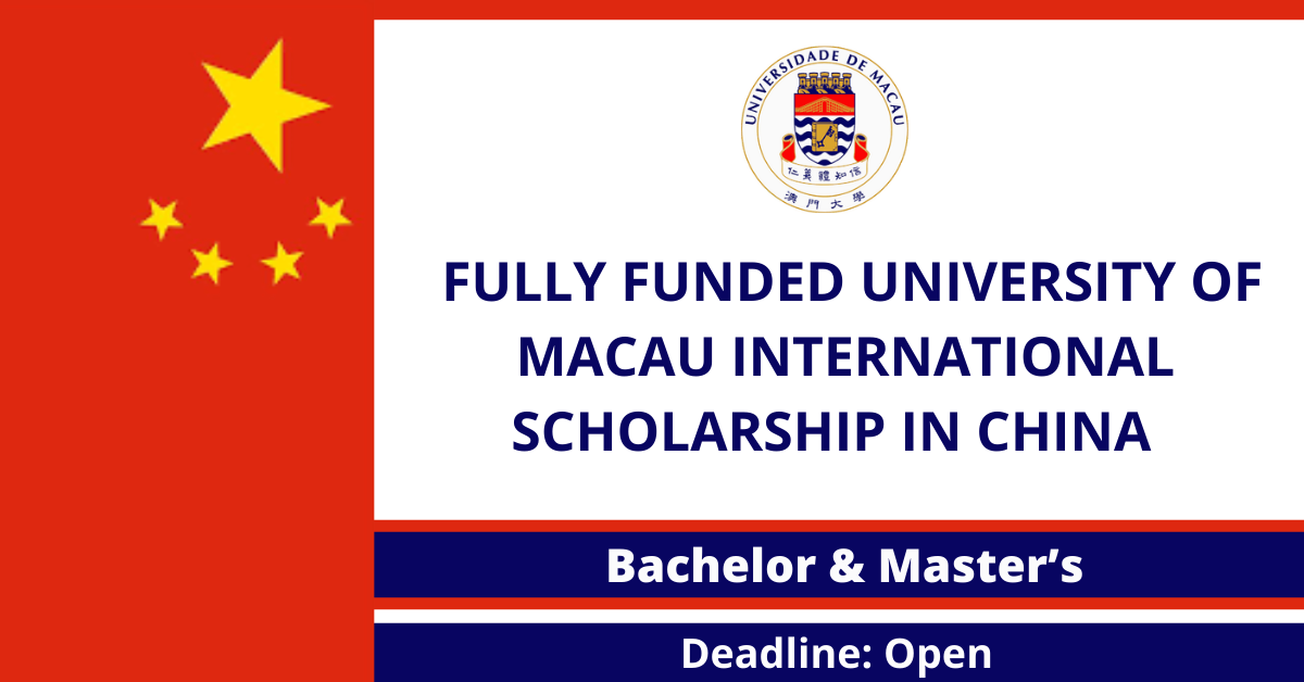 Feature image for Fully Funded University of Macau International Scholarship in China