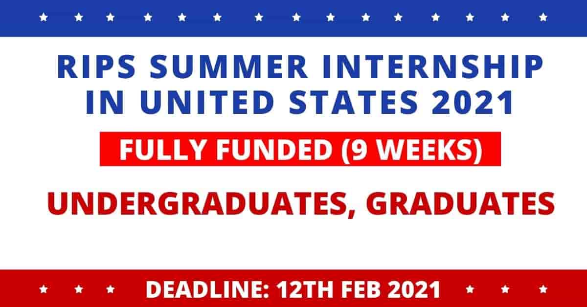 Feature image for Paid RIPS Summer Internship in United States 202
