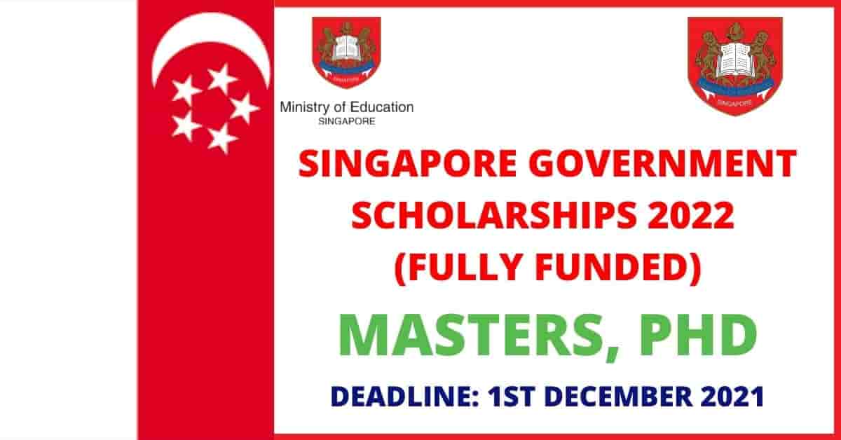 Feature image for Fully Funded Singapore Government Scholarships 2022