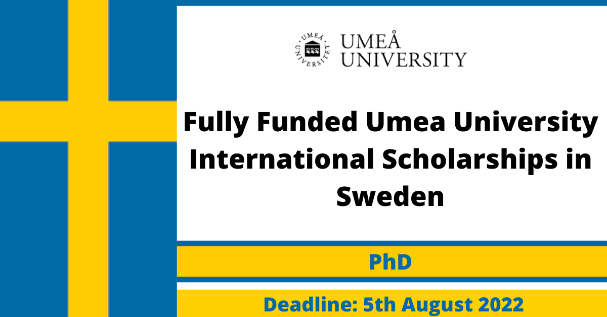 Feature image for Fully Funded Umea University International Scholarships in Sweden