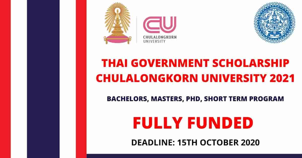 Feature image for Fully Funded Thai Government Scholarship 2021 in Thailand