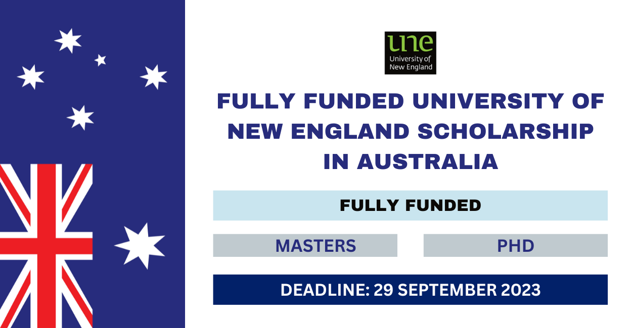 Feature image for Fully Funded University of New England Scholarship in Australia 2023