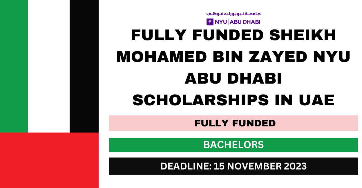 Feature image for Fully Funded Sheikh Mohamed bin Zayed NYU Abu Dhabi Scholarships in UAE