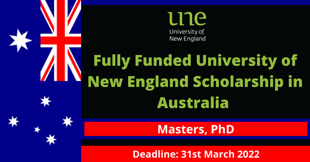 Feature image for Fully Funded University of New England Scholarship in Australia