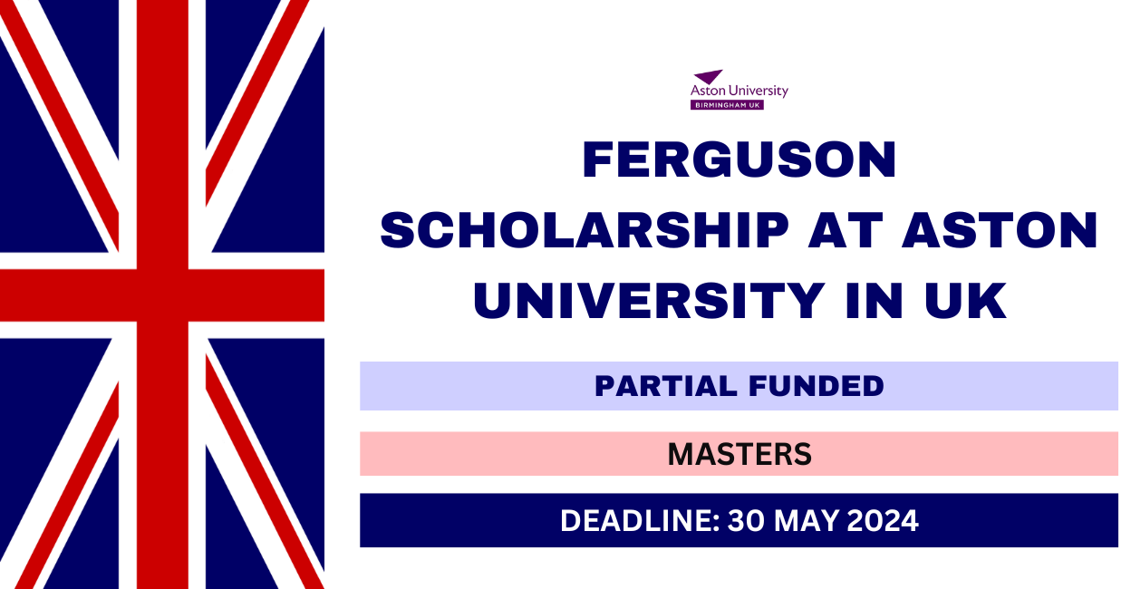Feature image for Ferguson Scholarship at Aston University in UK 2024-25