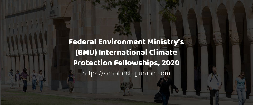 Feature image for Federal Environment Ministry’s (BMU) International Climate Protection Fellowships, 2020
