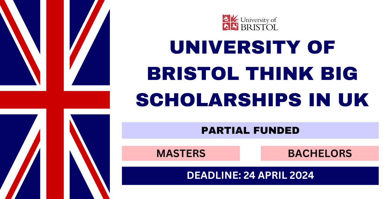Feature image for University of Bristol Think Big Scholarships in UK 2024