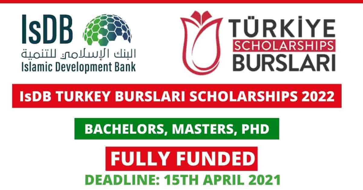 Feature image for Fully Funded IsDB Turkiye Scholarships 2022