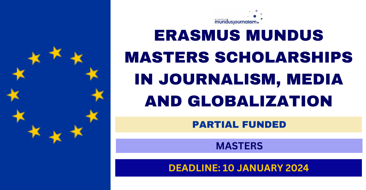Feature image for Erasmus Mundus Masters Scholarships in Journalism, Media and Globalization