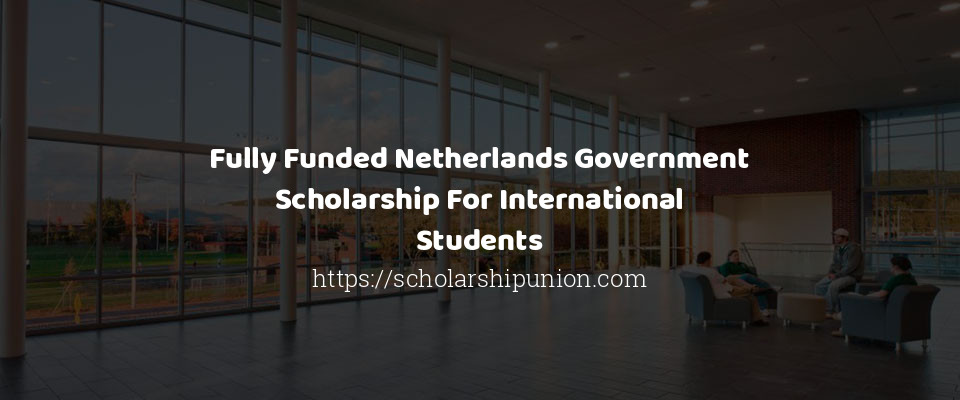 Feature image for Fully Funded Netherlands Government Scholarship For International Students