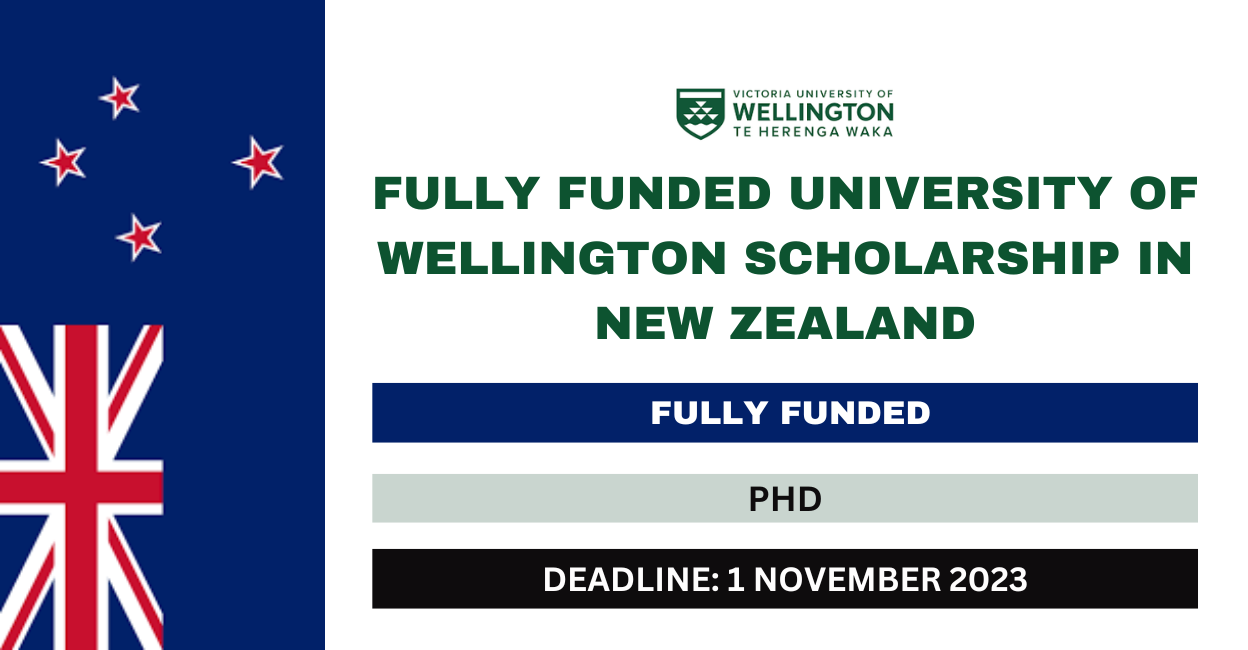 Feature image for Fully Funded University of Wellington Scholarship in New Zealand 2023-24