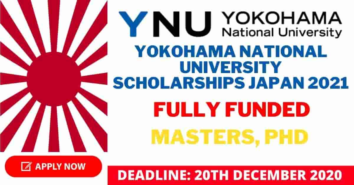 Feature image for Fully Funded Yokohama National University Scholarship in Japan 2021