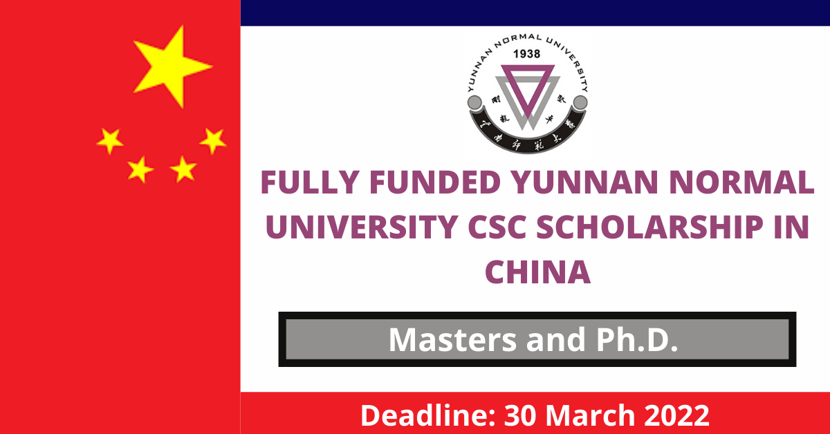 Feature image for Fully Funded Yunnan Normal University CSC Scholarship in China