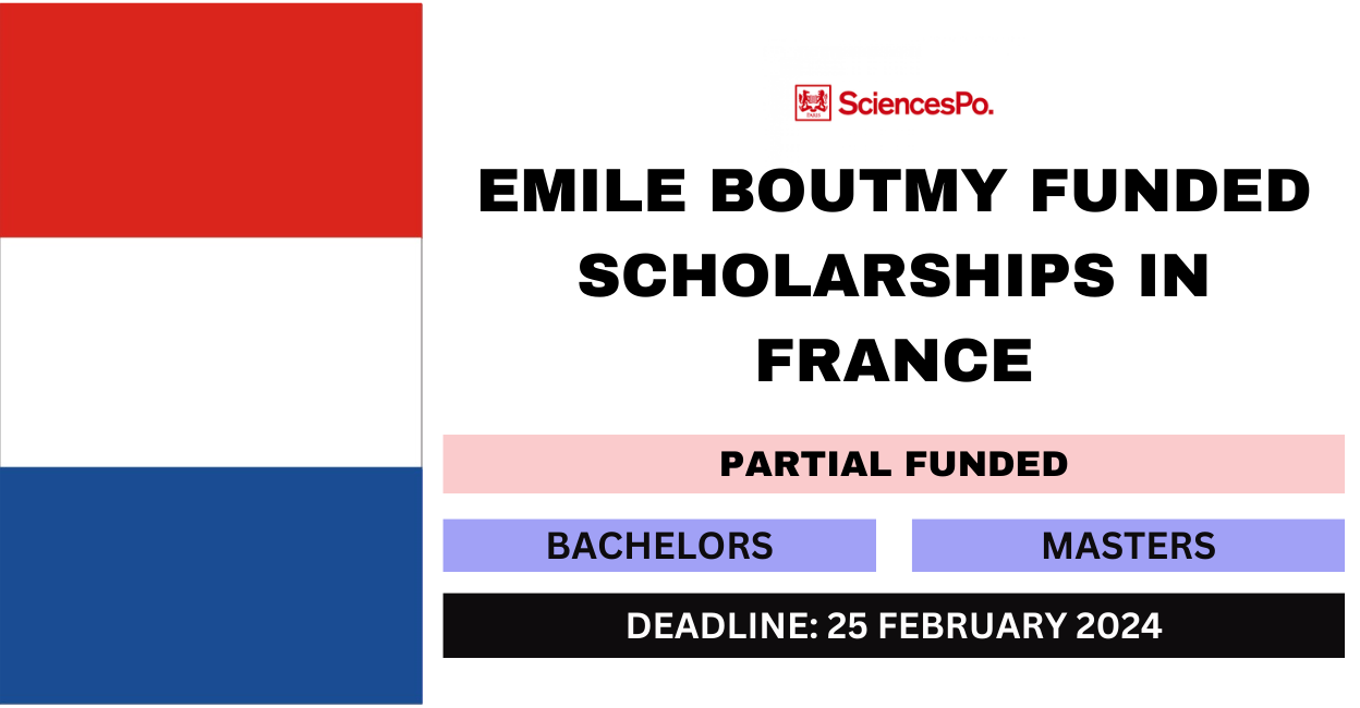 Feature image for Emile Boutmy Funded Scholarships in France 2024