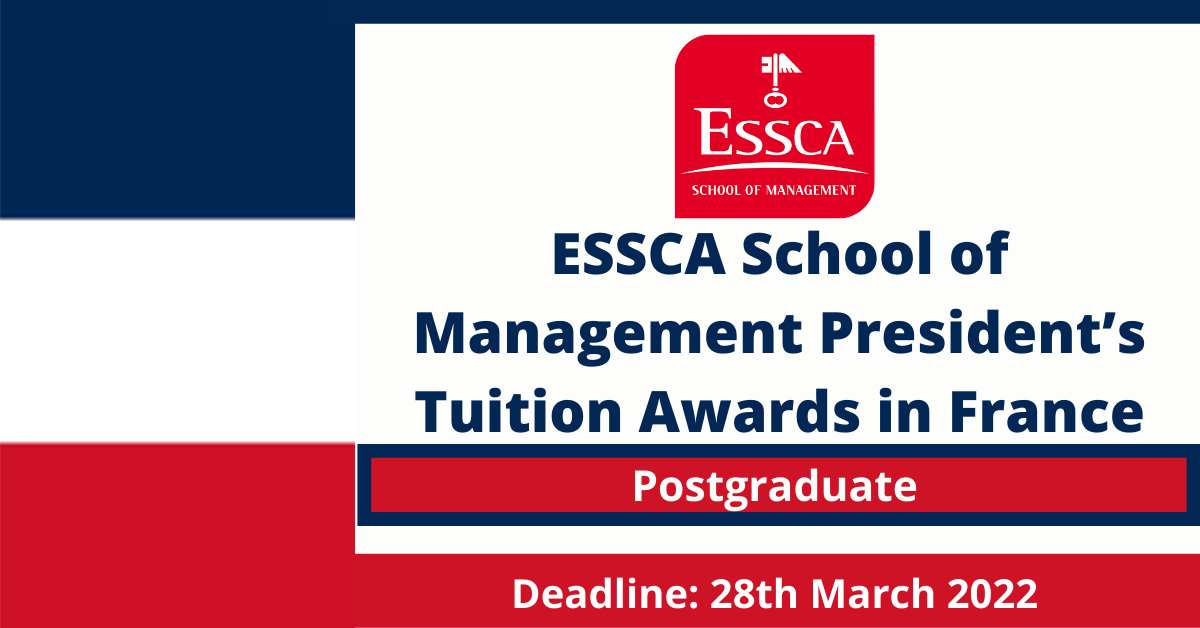 Feature image for ESSCA School of Management President’s Tuition Awards in France