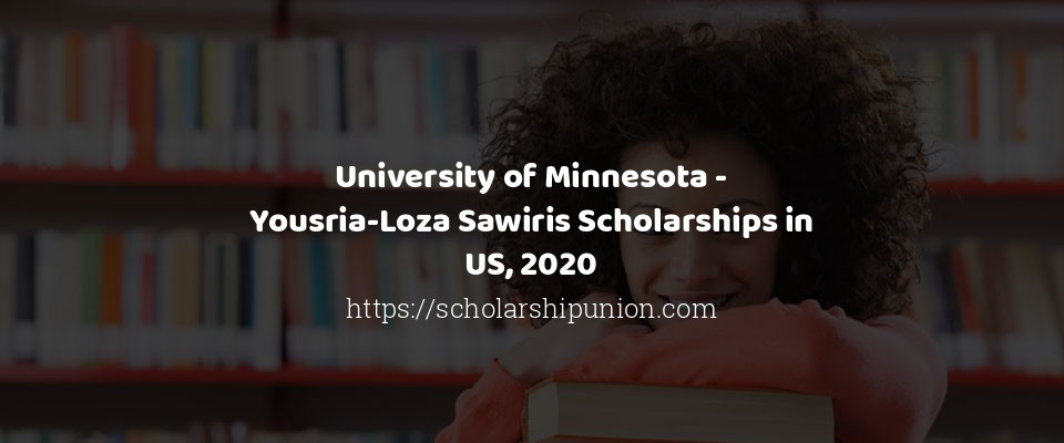 Feature image for University of Minnesota - Yousria-Loza Sawiris Scholarships in US, 2020