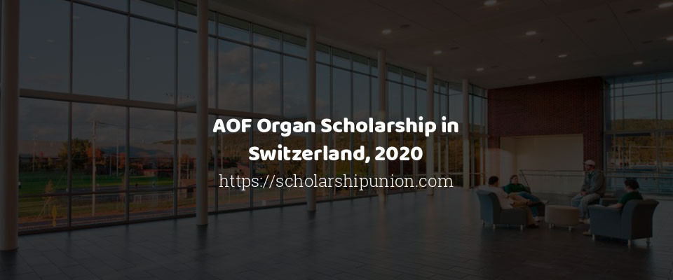 Feature image for AOF Organ Scholarship in Switzerland, 2020