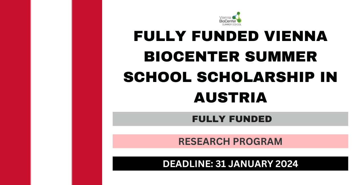 Feature image for Fully Funded Vienna BioCenter Summer School Scholarship in Austria 2024