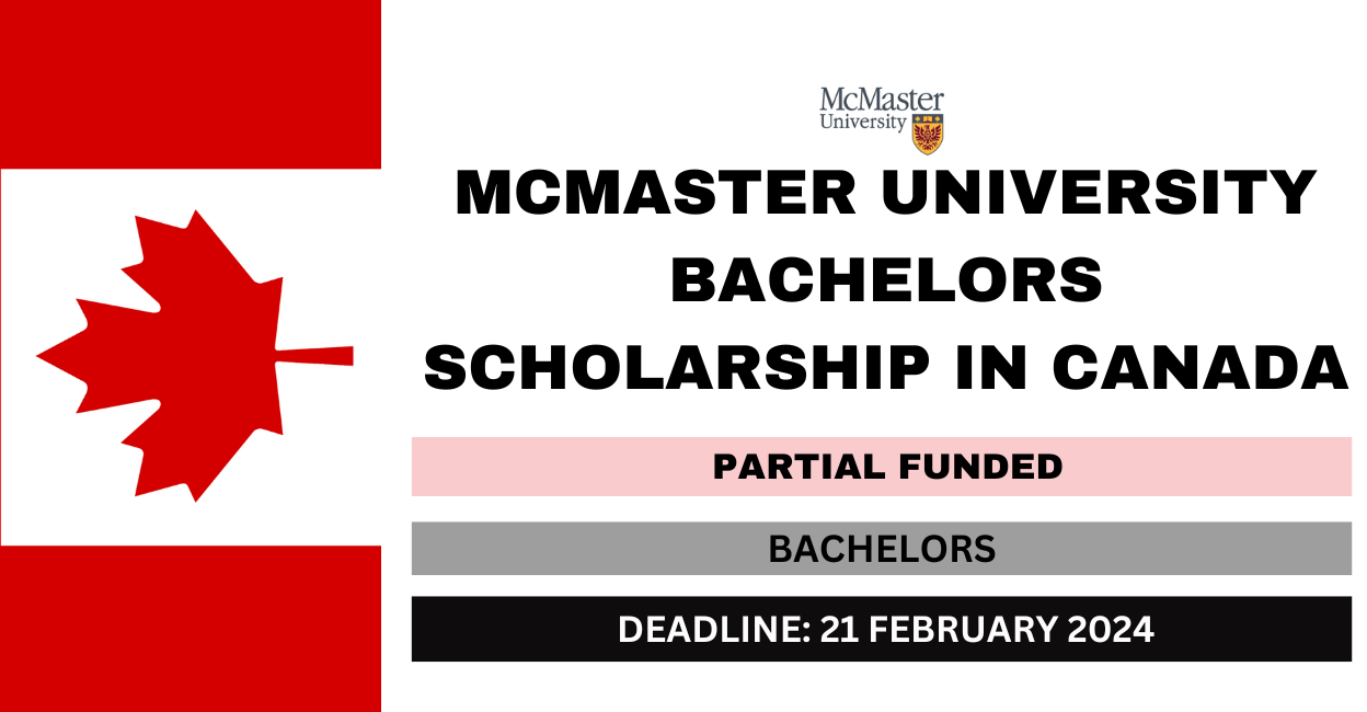 Feature image for McMaster University Bachelors Scholarship in Canada 2024-25
