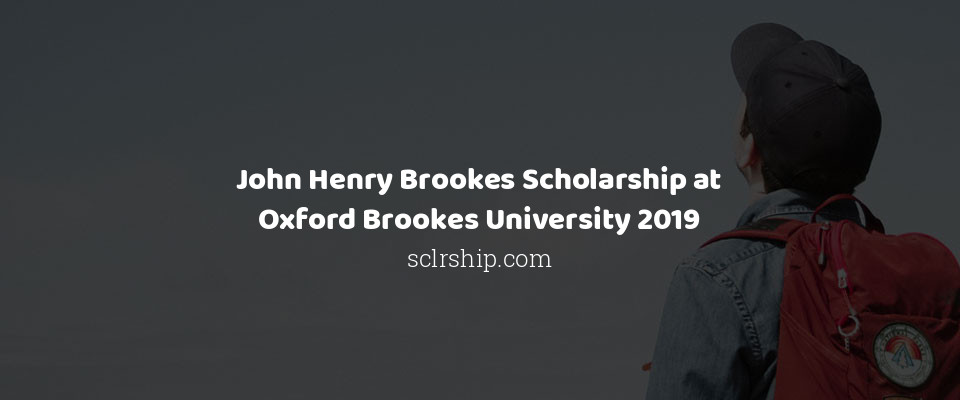 Feature image for John Henry Brookes Scholarship at Oxford Brookes University 2019
