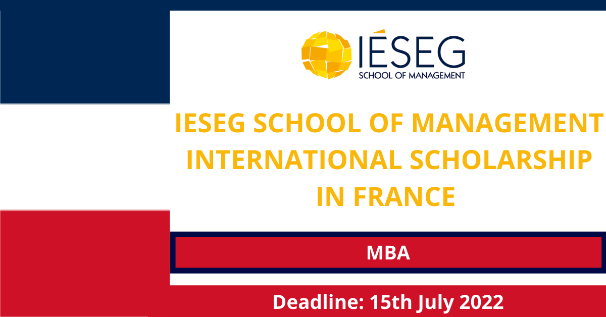 Feature image for IESEG School of Management international Scholarship in France