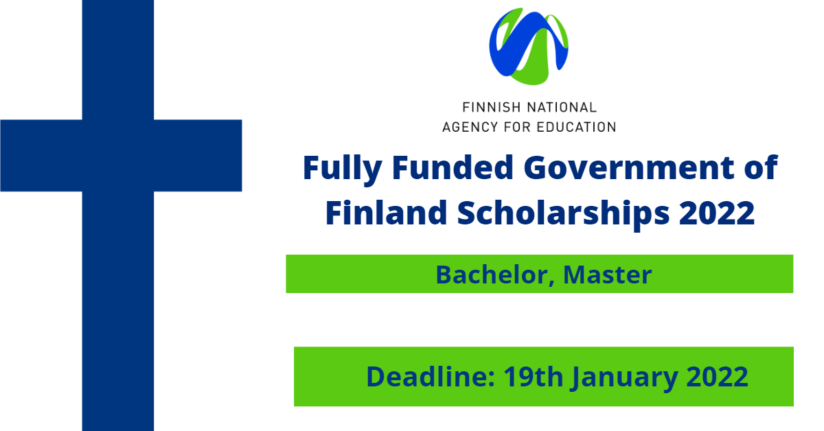 Feature image for Fully Funded Government of Finland Scholarships 2022