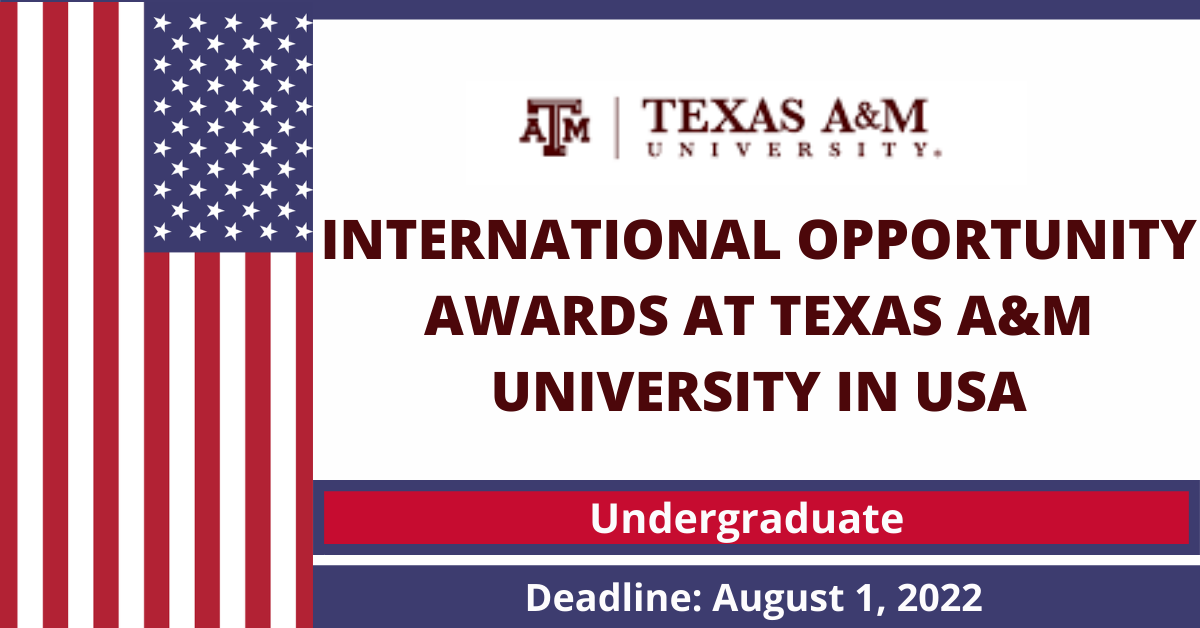 Feature image for International Opportunity Awards at Texas A&M University in USA