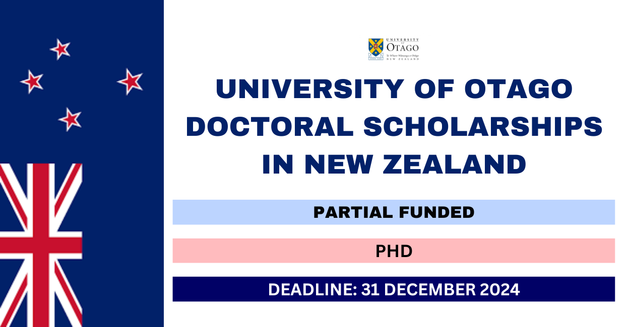 Feature image for University of Otago Doctoral Scholarships in New Zealand 2024
