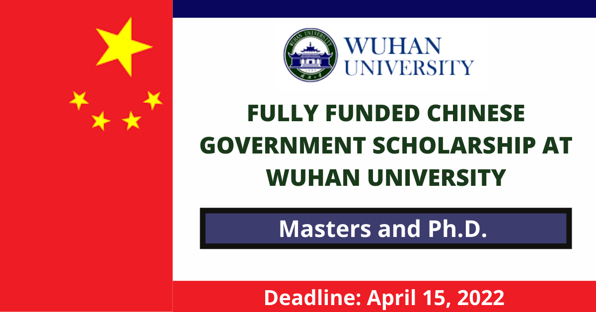 Feature image for Fully Funded Chinese Government Scholarship at Wuhan University