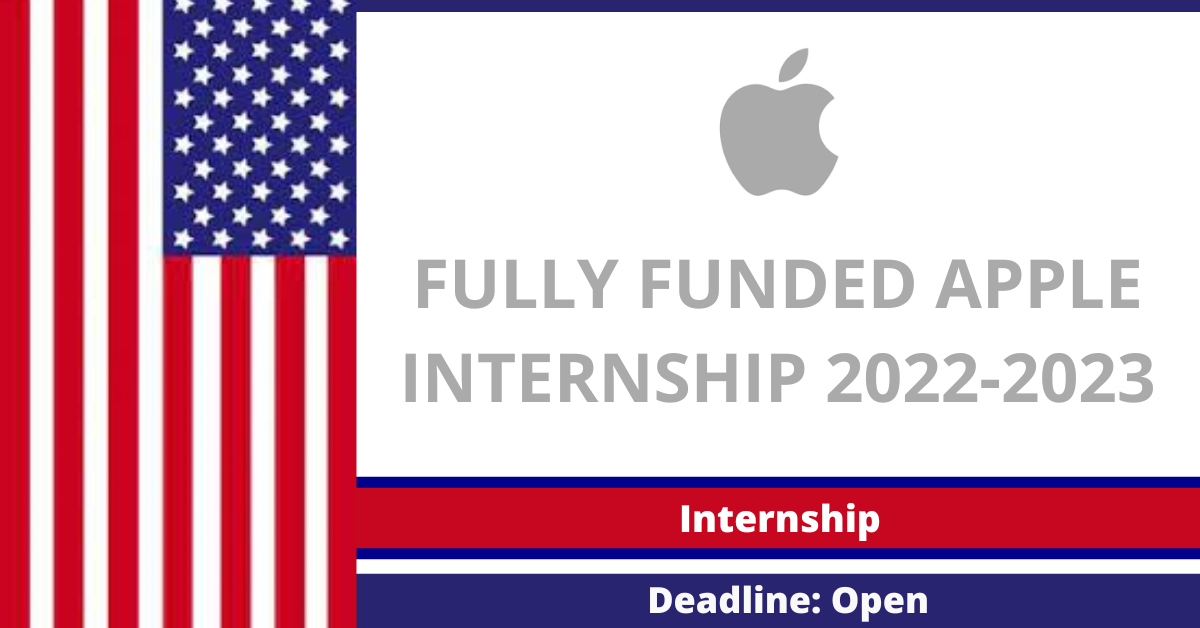 Feature image for Fully Funded Apple Internship 2022-2023