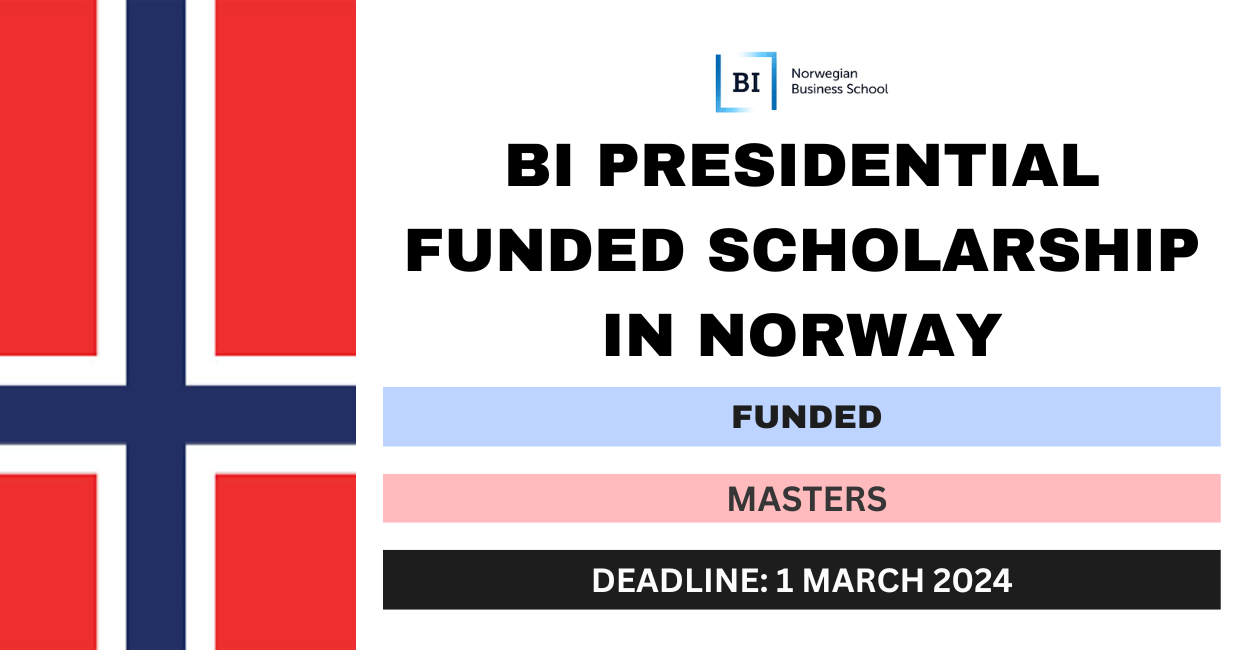 Feature image for BI Presidential Funded Scholarship in Norway 2024