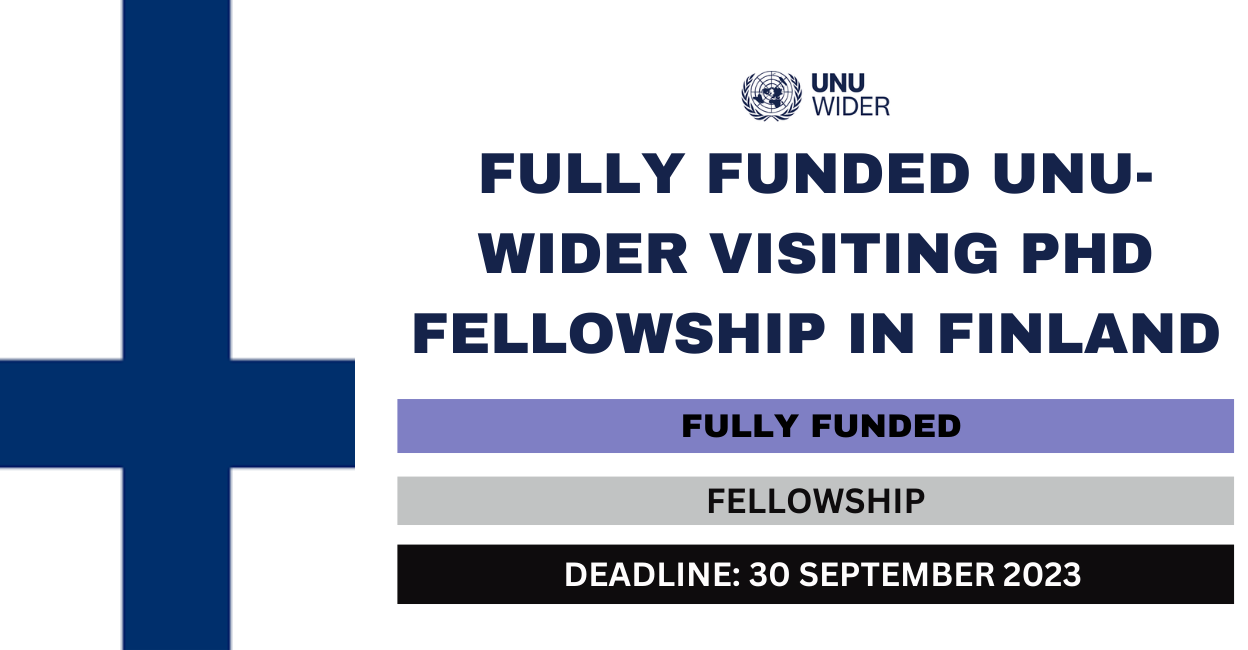 Feature image for Fully Funded UNU-WIDER Visiting PhD Fellowship in Finland 2024