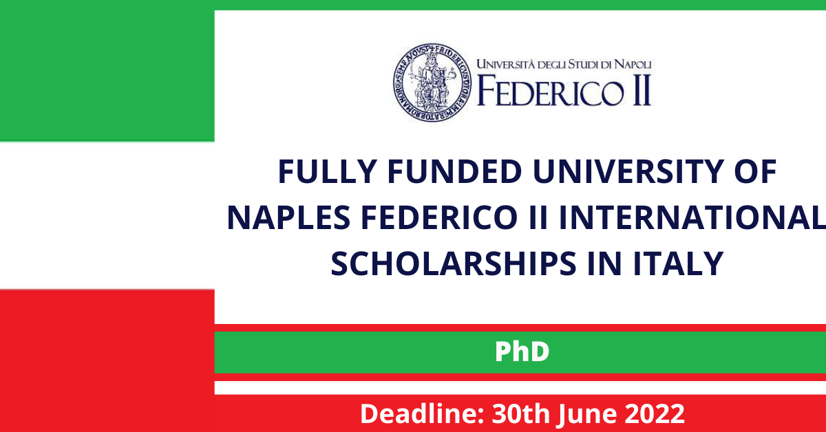 Feature image for Fully Funded University of Naples Federico II International scholarships in Italy