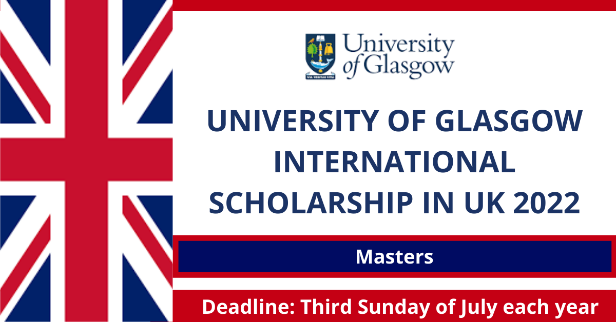 Feature image for University of Glasgow International Scholarship in UK 2022