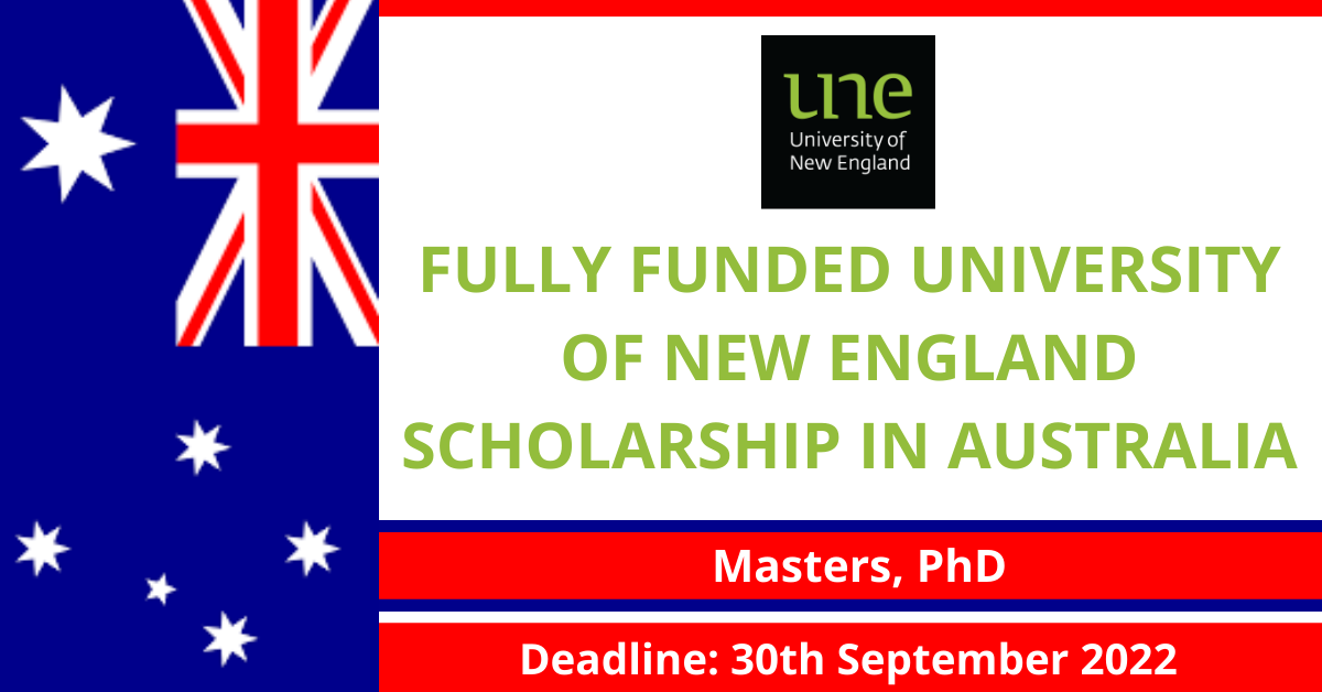 Feature image for Fully funded University of New England Scholarship In Australia