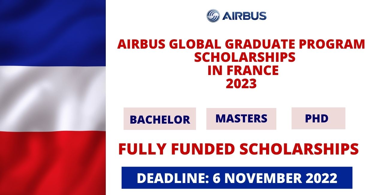Feature image for Fully Funded Scholarships at Airbus Global Graduate Program in France 2023