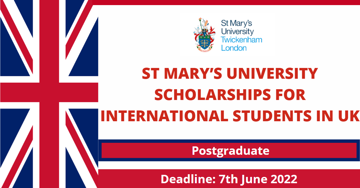 Feature image for St Mary’s University Scholarships for International Students in UK