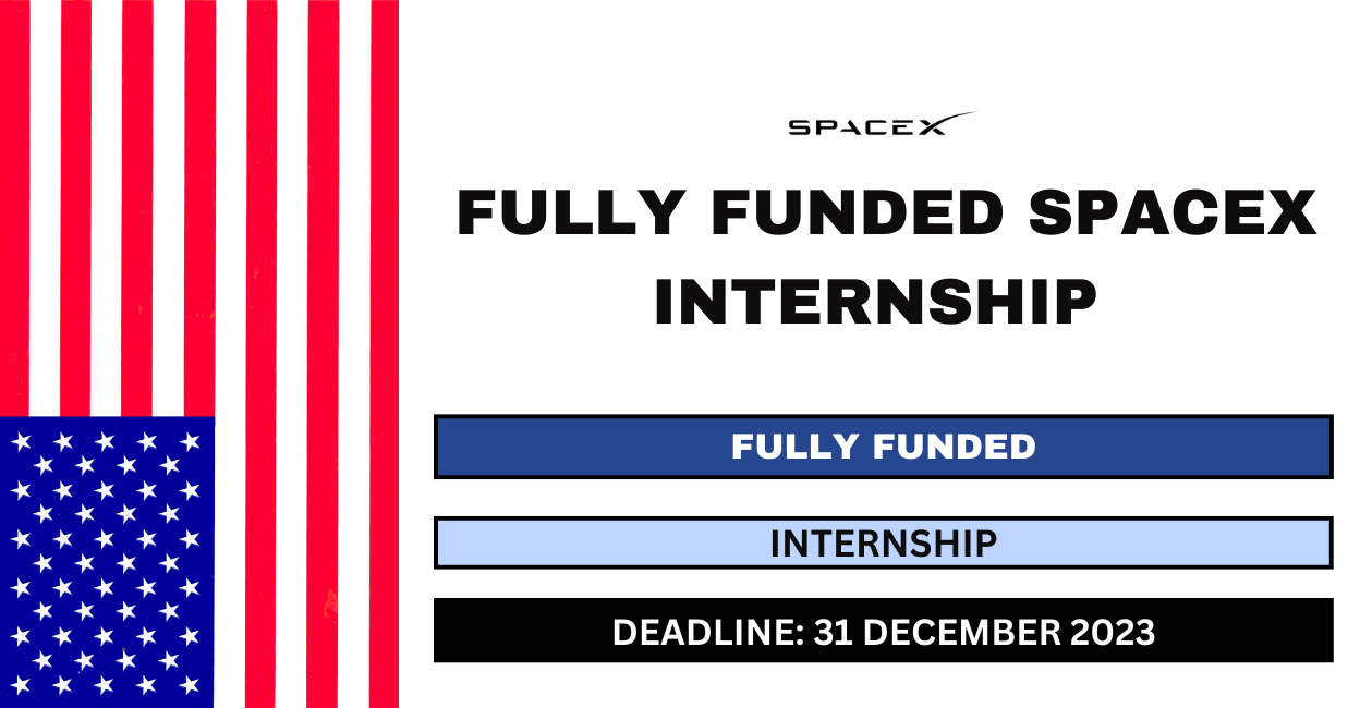 Feature image for Fully Funded SpaceX Internship 2023-24