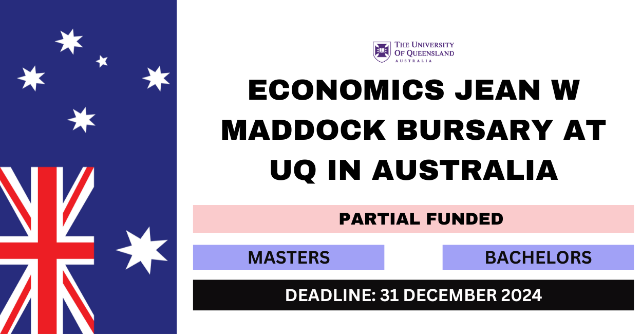 Feature image for Economics Jean W Maddock Bursary at UQ in Australia 2024