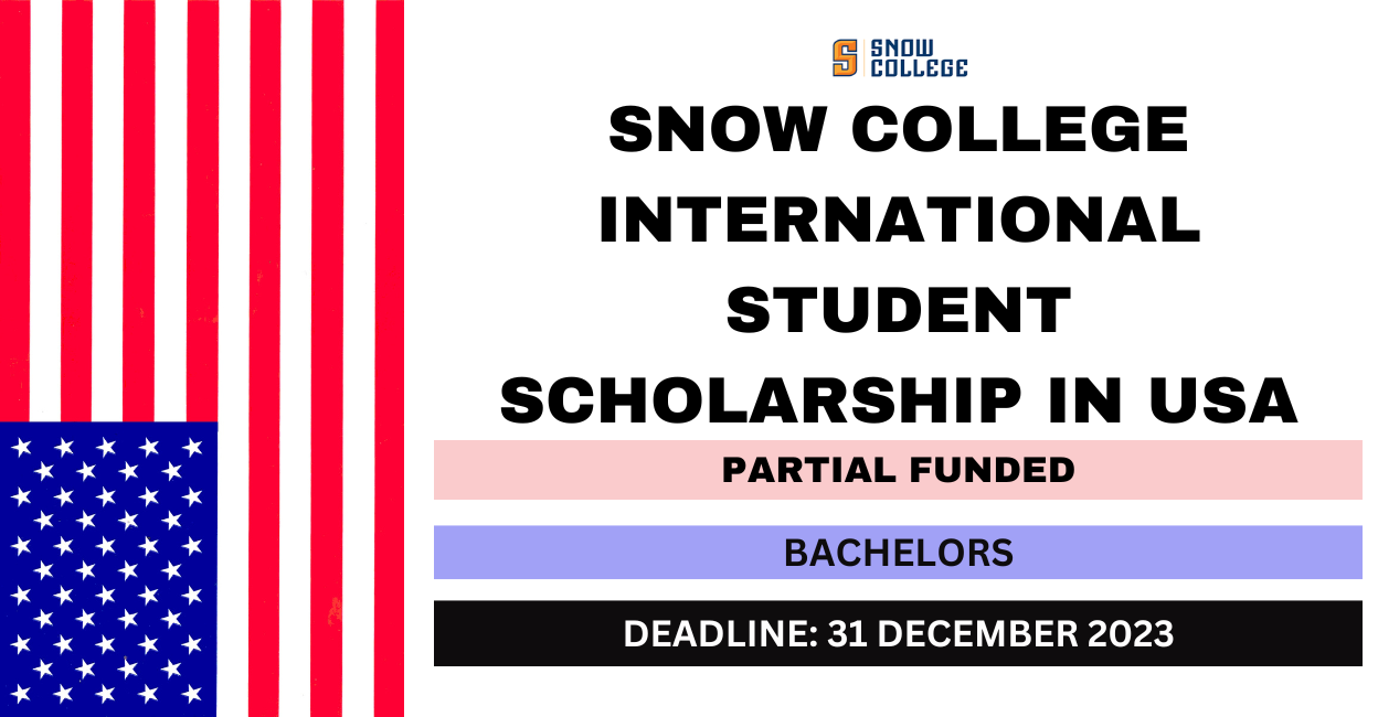 Feature image for Snow College International Student Scholarship in USA 2024