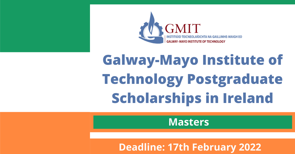 Feature image for Galway-Mayo Institute of Technology Postgraduate Scholarships in Ireland