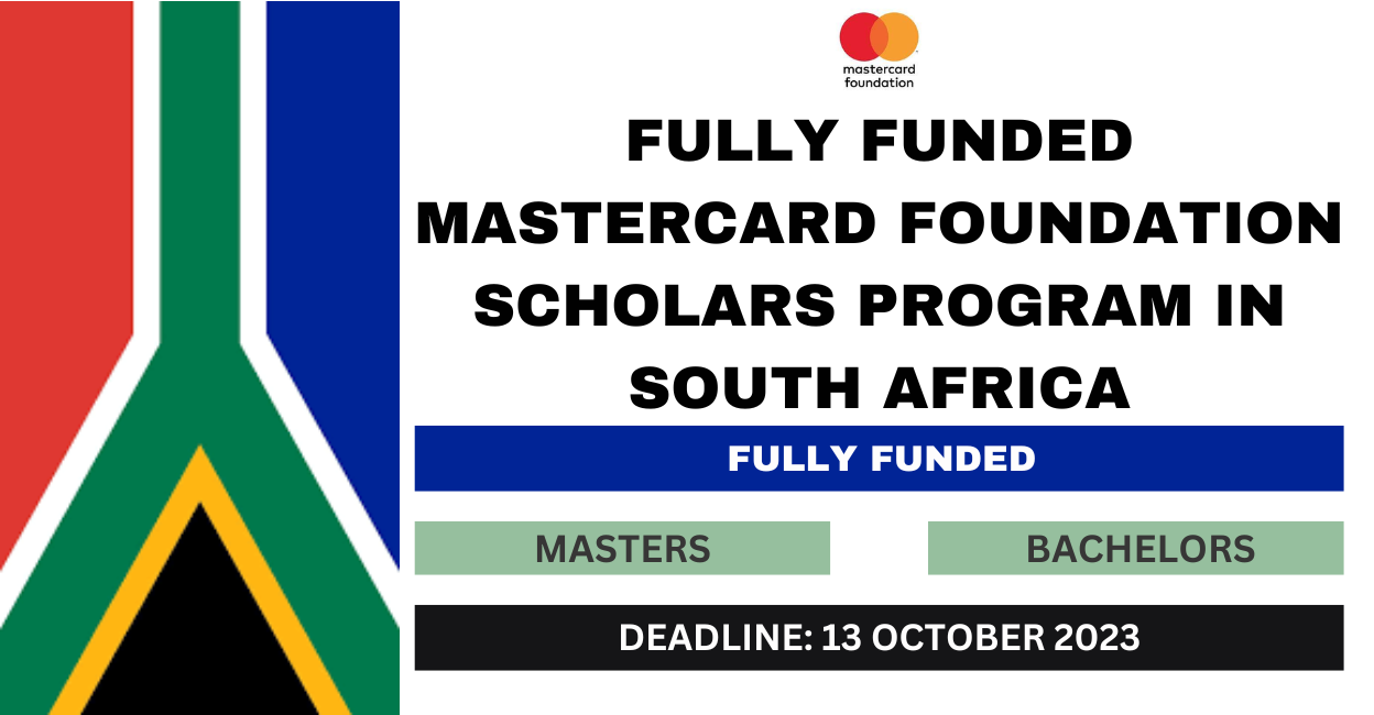 Feature image for Fully Funded Mastercard Foundation Scholars Program in South Africa 2024