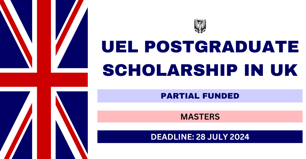 Feature image for UEL Postgraduate Scholarship in UK 2024-25
