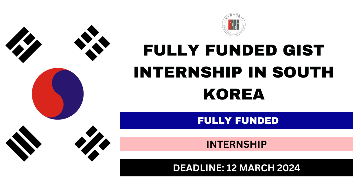 Feature image for Fully Funded GIST Internship in South Korea 2024