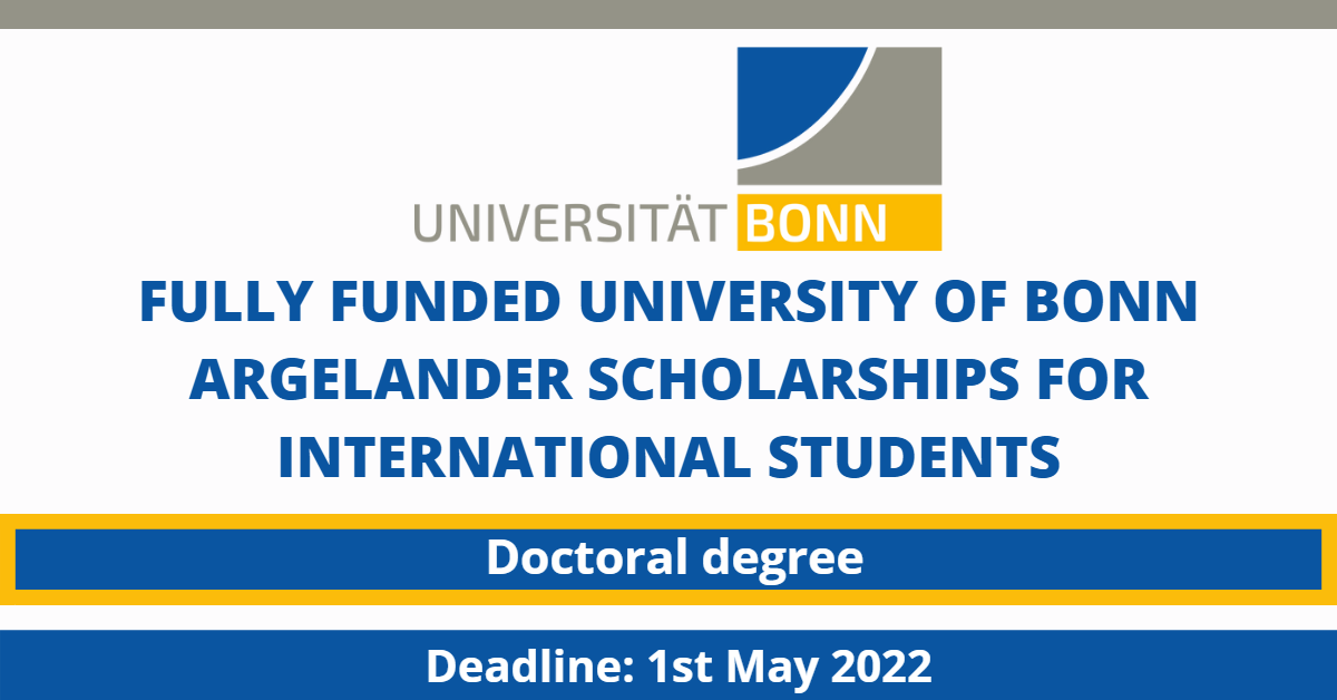 Feature image for Fully Funded University of Bonn Argelander Scholarships for International Students
