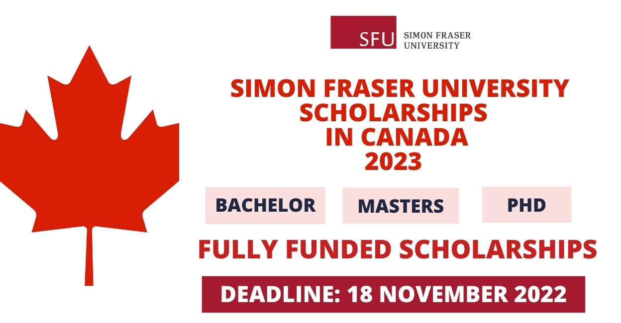 Feature image for Fully Funded Scholarships at Simon Fraser University in Canada 2023